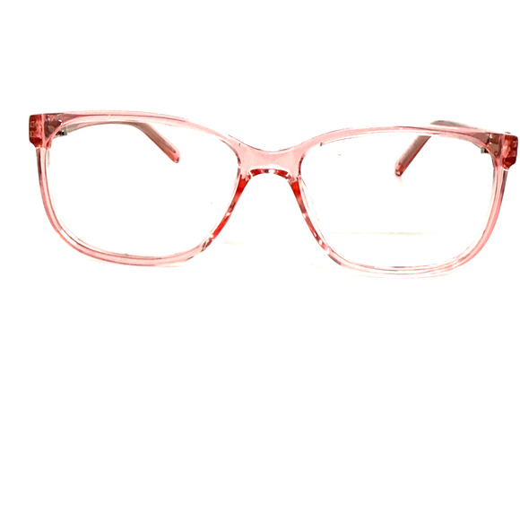 Zenni 128019 Eyeglasses Frames Pink Clear Frames Only H18865 - Picture 1 of 7